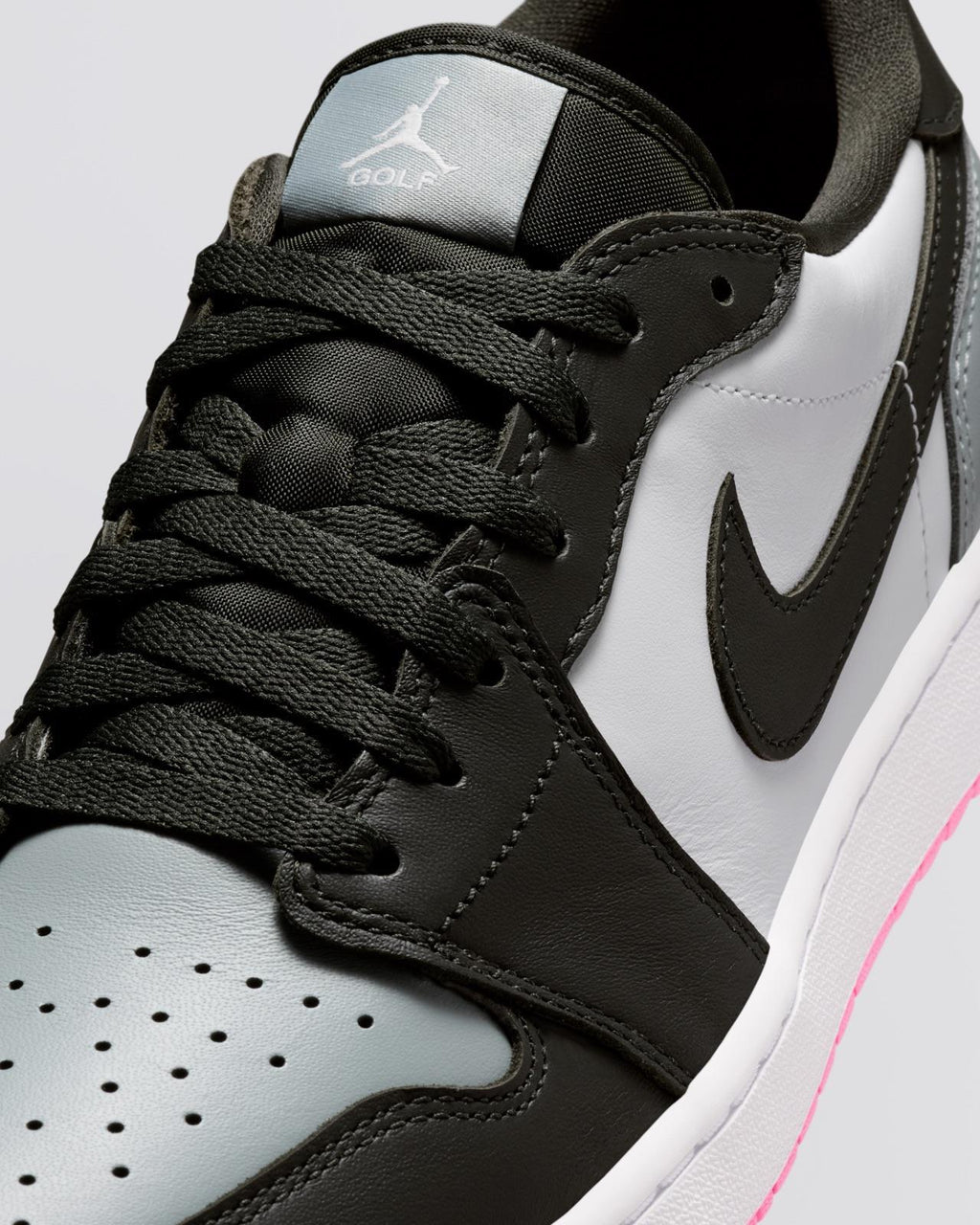 Air Jordan 1 Low Spikeless Golf Shoes White/Sequoia/Light Pumice/Pink Glow