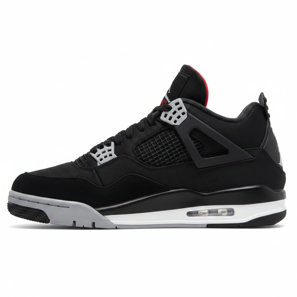 Air Jordan 4 Retro 'Black Canvas'