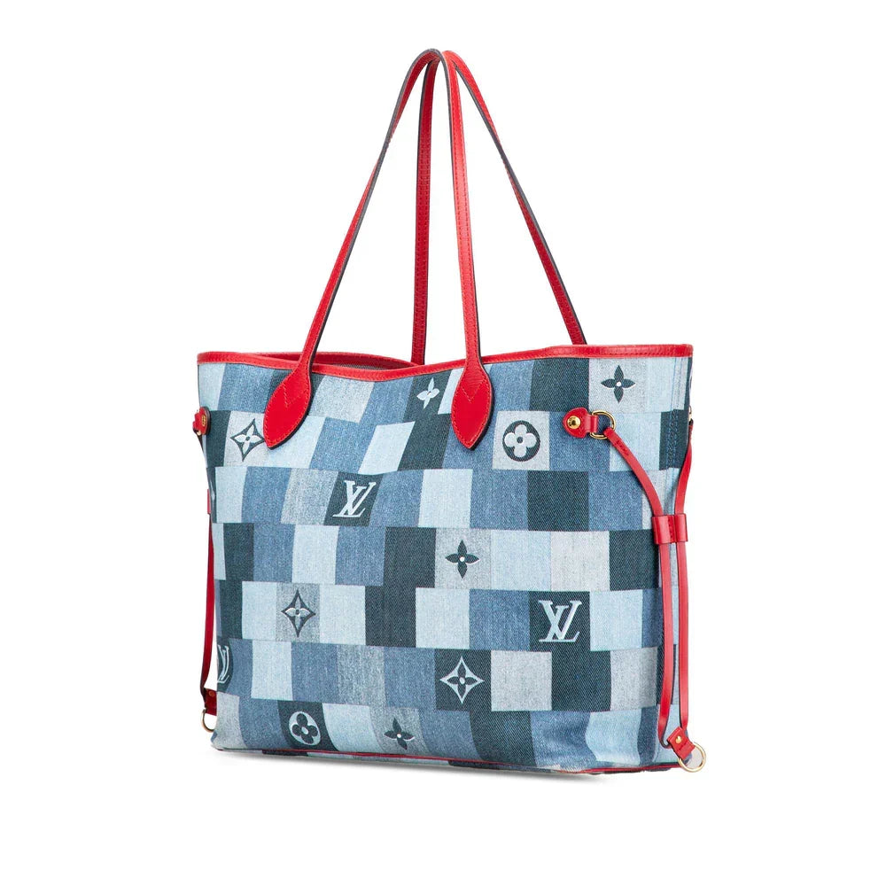 Louis Vuitton Monogram Denim Patchwork Neverfull MM