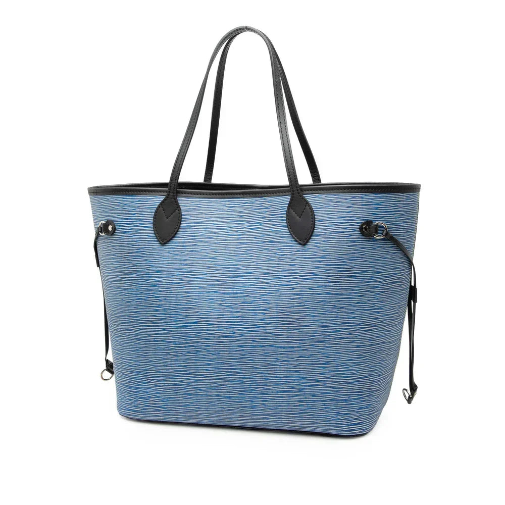 Louis Vuitton Epi Denim Neverfull MM Exterior Blue
