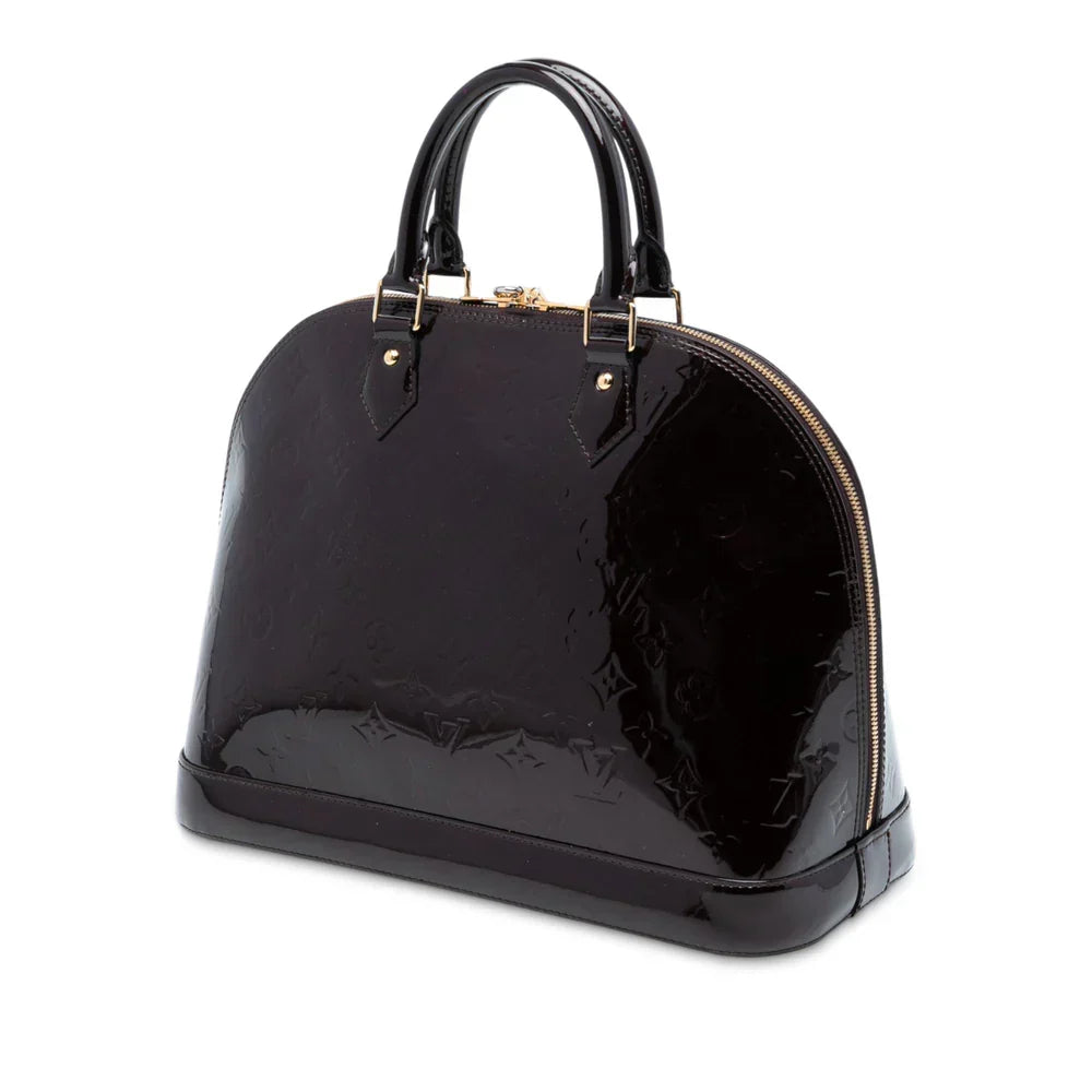 Louis Vuitton Monogram Vernis Alma MM Black