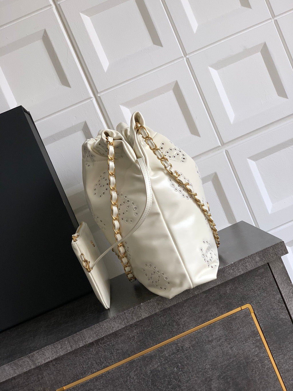 Chanel Zipped coin purse - Grained shiny calfskin & gold-tone