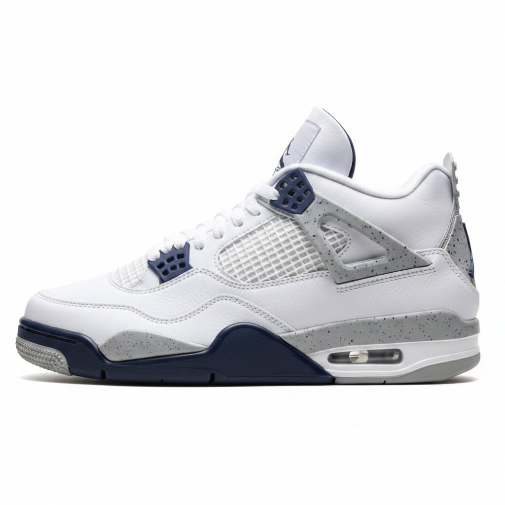 Air Jordan 4 Retro White Midnight Navy