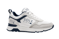 Sole Kick Retro Sneakers in Light Grey/Navy